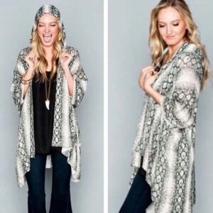 Mumu Mellow Draped Top Intricate Boho Sweater Cardigan Lightweight‎ Layering